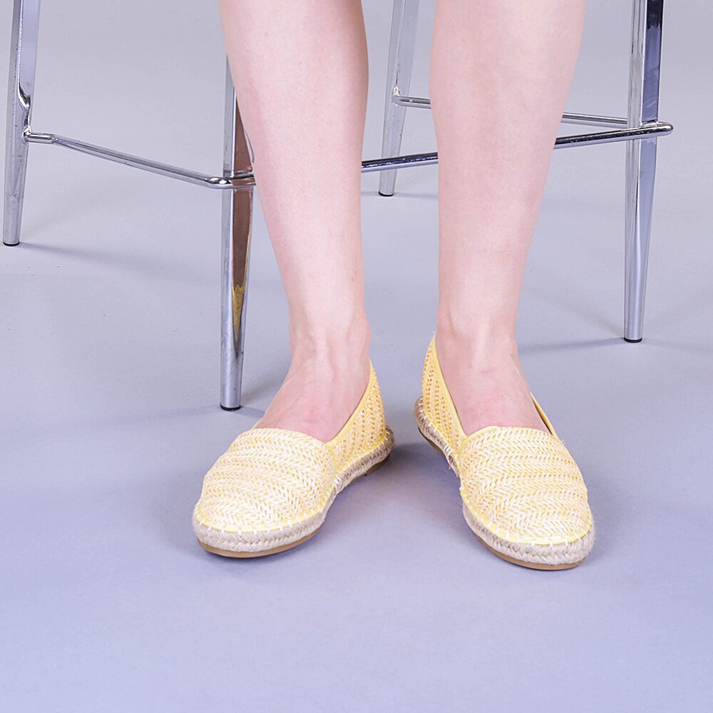 Espadrile dama Tatiana galbene